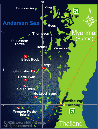 Dive Sites in Burma