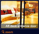 Aft deck entrance door
